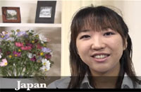 Mizuki Okada, a student at Japan Women's University, participated in the video project.