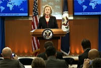 Secretary Clinton speaks about the Human Rights Report