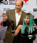 Lady Gaga with Ambassador Roos