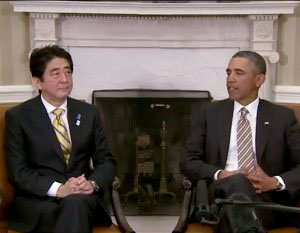 オバマ大統領、安倍首相と会談